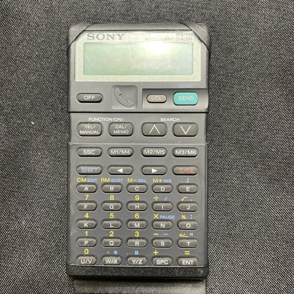 Calculator Sony Intelligent Dialer PDS110 Vintage Electronics Used Not Working